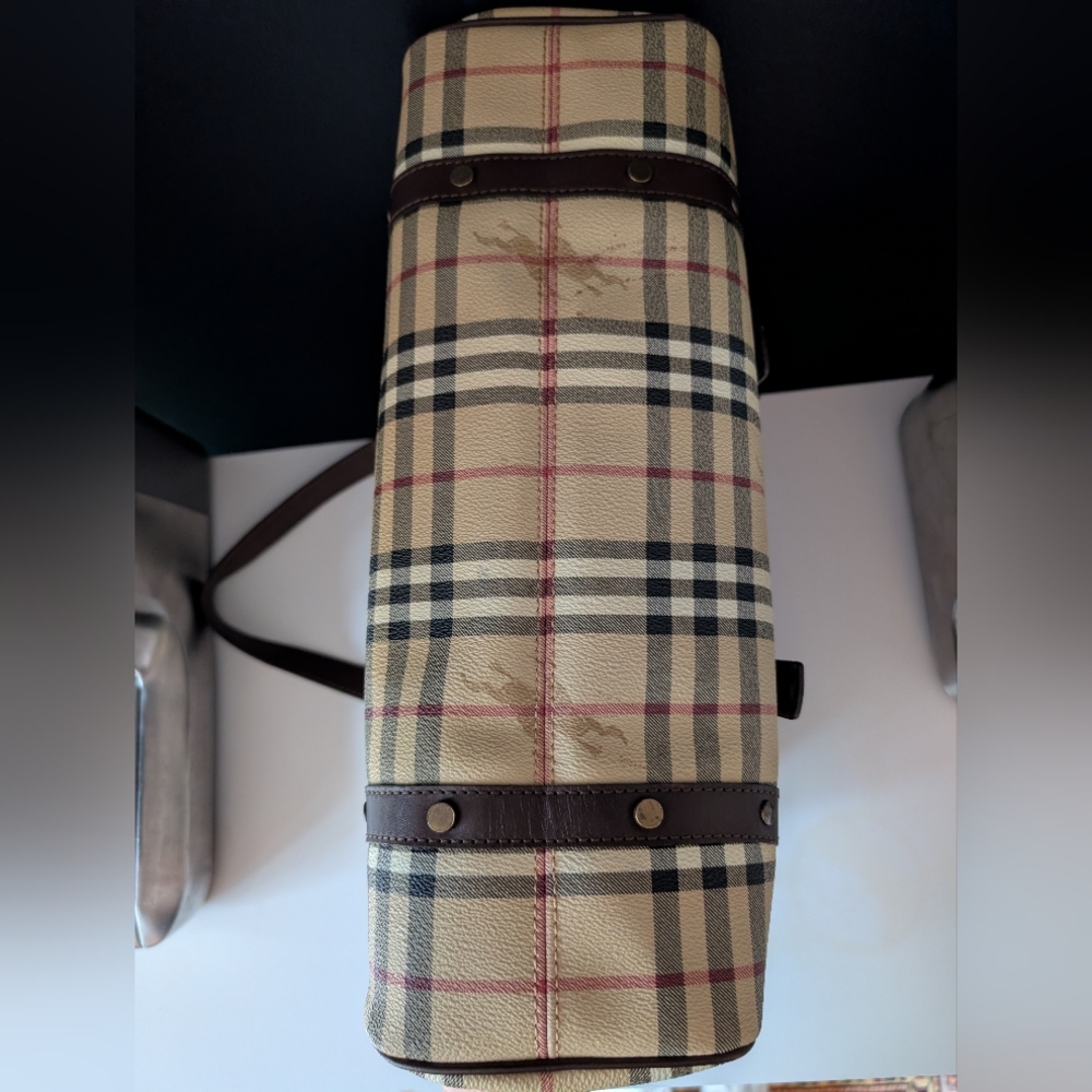 Burberry Haymarket Satchel - Picture 3 of 12